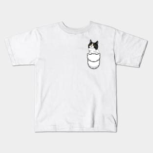 Funny Munchkin Pocket Cat Kids T-Shirt